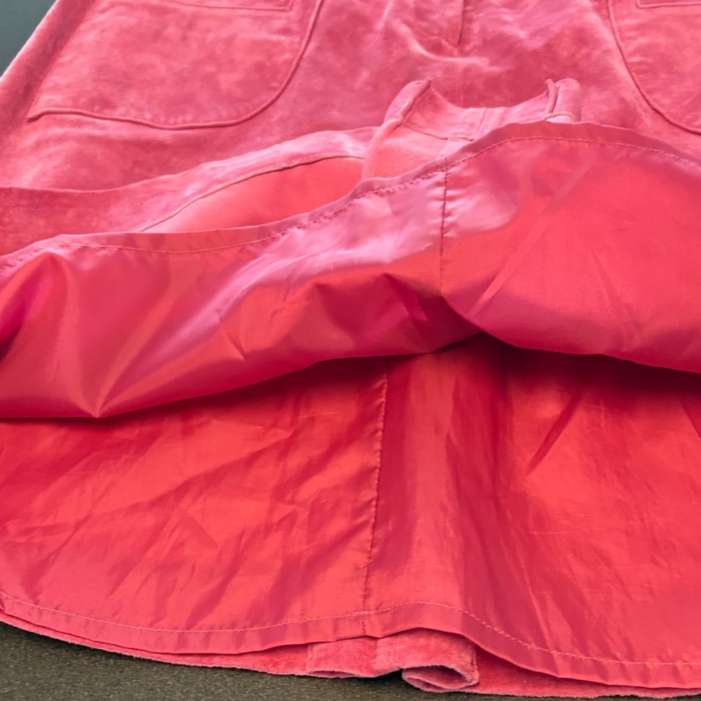 Lilly Pulitzer Hot Pink Suede A-Line skirt - Picture 8 of 11
